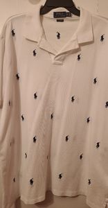 Ralph Lauren Polo white multi-logo XXL shirt